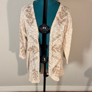 Ariat Beige Patterned Cardigan
